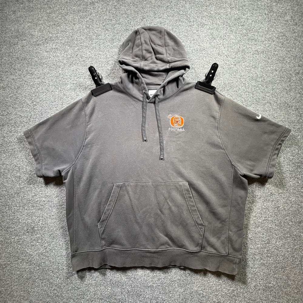 Nike Oregon State Beavers Football Hoodie Mens 3XL Dark Gray Hooded Short Sleeve